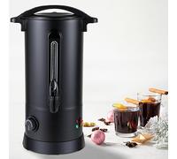 Sonnewelt Bollitore per vin brulé, 10 l, 1800 W, con rubinetto termostato, pentola per vin brulé, in acciaio inox con protezione contro il surriscaldamento, temperatura regolabile da 30 a 110 °C,