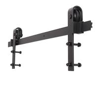 Sonnewelt Raccordo per porta scorrevole, 152 cm (5 FT), binario per porta scorrevole, sistema di porte scorrevoli, sistema di porte scorrevoli fino a 150 kg, rettangolare