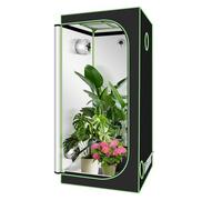 Sonnewelt Tenda da Growbox 600D Oxford Growbox, 100 x 100 x 200 cm Grow Tent, resistente alla luce e impermeabile, per coltivazione in ambienti interni