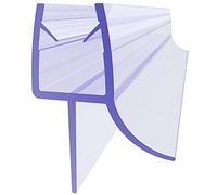 SONNI Guarnizione Doccia Sottoporta, Guarnizione per Doccia 120 cm Guarnizione di Ricambio per 7 mm / 8 mm Spessore Vetro Guarnizione in Gomma Guarnizione per Doccia in PVC con Deflettore d'acqua