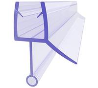 SONNI Guarnizione Doccia Sottoporta, Guarnizione per Doccia 80 cm Guarnizione di Ricambio per 6 mm / 7 mm Spessore Vetro Guarnizione in Gomma Guarnizione per Doccia in PVC con Deflettore d'acqua