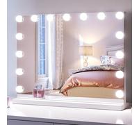 SONNI Specchio Trucco Hollywood 58x46cm con Luci LED Touch e Memoria