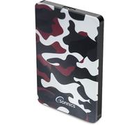 Sonnics 500GB USB 3.0 Esterni Portatile Hard-Disk per Finestre PC, Mac, Smart TV, XBOX ONE & PS4 Speciale Edizione, Rosso Camo