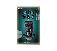 SONNIES Pannello da parete per Lego 42171 F1 modello di auto da corsa, espositore decorativo per display da parete per auto Lego, regalo (solo parete espositiva, NO modello) (striscia luminosa USB
