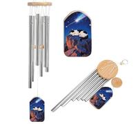 Sonno Cat Memorial Wind Chime per esterni 52,1 cm Campanelli a vento per la perdita della persona amata madre padre tono profondo decorazione patio giardino portico simpatia regalo per lutto