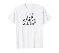 Sonno E Gioco Tutto Il Giorno Pigro Maglietta