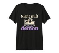 Sonno Paralisi Demone Hat Man Shadow Figure Horror Maglietta Premium