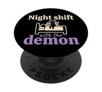Sonno Paralisi Demone Hat Man Shadow Figure Horror PopSockets PopGrip Adesivo