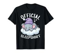 Sonno Ufficiale Elefante Che Dorme Animali sarcastici Maglietta