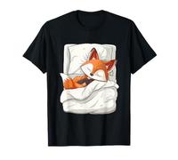 Sonno volpe sonnecchiare sonnolento animale volpe amante carino volpe dormire Maglietta