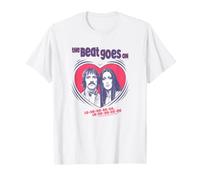Sonny And Cher The Beat Goes On Hearts Valentine Maglietta