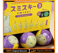 Sonny Angel SMISKI Accessori per Cinghie, Capsule a Sorpresa Fluorescenti, Ciondoli Gashapon, Portachiavi da Collezione, Regali di Compleanno