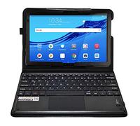SonnyGoldTech MQ per Huawei MediaPad M5 lite 10 - Custodia per tastiera Bluetooth con touchpad multifunzione per Huawei MediaPad M5 lite LTE 10'', M5 lite WiFi 10'' | Custodia con tastiera tedesca