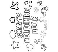 Sonny's Colouring Book: Personalised with Your Name on Every Page