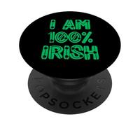Sono 100% irlandese al cento per cento Irlanda uomini donne & bambini PopSockets PopGrip Adesivo