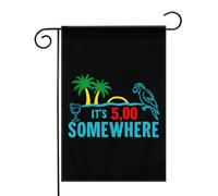 Sono 50 anni, da qualche parte su una spiaggia tropicale. Bandiere da Giardino 12,5x18 Pollici - Banner dai Colori Vivaci per Decorazioni Esterne di Giardini e Case - Idee Regalo