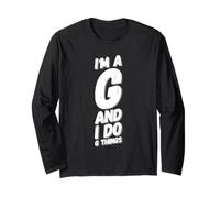 Sono A G E Faccio G Cose Cool Bro Gangsta Friend Meme Maglia a Manica