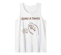 Sono A Tanto caffè Gesto Mano Humor Italia Canotta