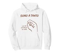 Sono A Tanto caffè Gesto Mano Humor Italia Felpa con Cappuccio