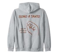 Sono A Tanto caffè Gesto Mano Humor Italia Felpa con Cappuccio