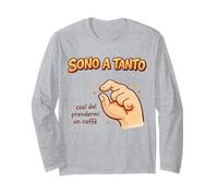 Sono A Tanto caffè Umorismo Gesto Italiano Maglia a Manica