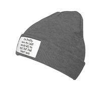Sono Abbastanza Sicuro Che Le Mie Ultime Parole Saranno Beh, Merda Che Non Ha Funzionato Donna Uomo Cappello in Maglia Caldo Caldo Berretto Traspirante Invernale Cappelli per Inverno Corsa