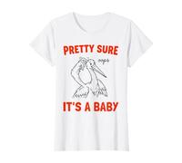 Sono Abbastanza Sicuro Che Sia Un Bambino Oops Funny Stork Art Maglietta