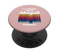 Sono Abigail Fare Abigail Cose Divertente Compleanno Nome Grunge PopSockets PopGrip Adesivo
