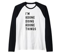 Sono Adone Que Fa Cose di Adone Maglia con Maniche Raglan