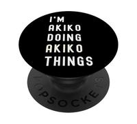Sono Akiko Que Fa Cose di Akiko PopSockets PopGrip Adesivo