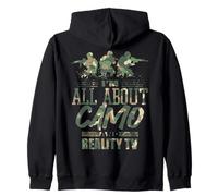Sono all About Camo e Reality TV Divertente Umorismo USA Felpa con Cappuccio