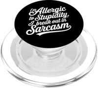 Sono allergico alla stupidità, scoppio in sarcasmo PopSockets PopGrip per MagSafe