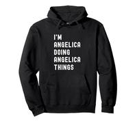 Sono Angelica Que Fa Cose di Angelica Felpa con Cappuccio