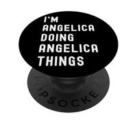 Sono Angelica Que Fa Cose di Angelica PopSockets PopGrip Adesivo