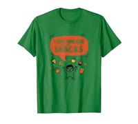 Sono Appena venuto Qui per Gli spuntini Amante del Cibo Divertente Maglietta, Uomo, Verde Mela, L