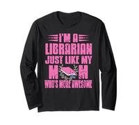 Sono Bibliotecaria Come La Mia Mamma Divertente Maglia a Manica