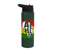 Sono Black History African American RBG Colors Diritti civili Stainless Steel Insulated Water Bottle