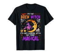Sono Brew Witch, Una Birra Magica e Divertente per Halloween Maglietta