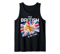 Sono Britannico Come Fish & Chips Fun British Heritage Boy Girl Canotta