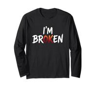 Sono Broken Text Graphic Design Emozionale Grunge Style Citazione. Maglia a Manica