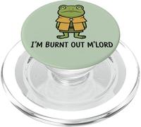 Sono bruciato Mlord Rana medievale Umorismo stanco PopSockets PopGrip per MagSafe