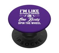 Sono come 12 persone confezionate in un corpo che gira la ruota PopSockets PopGrip Adesivo