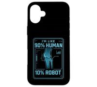 Sono come 90% umano 10% Robot Bionic Custodia per iPhone 16 Plus