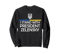 Sono con il presidente Zelensky, sto con l'Ucraina Support Felpa