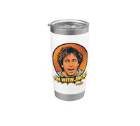 Sono con Jack Tripper Funny Three's Company Retro Bicchiere termico in acciaio inox doppia parete
