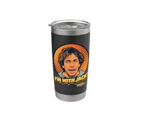 Sono con Jack Tripper Funny Three's Company Retro Bicchiere termico in acciaio inox doppia parete