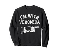 Sono con Veronica Divertente Amico Abbinato Personalizzato Felpa