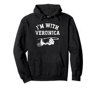 Sono con Veronica Divertente Amico Abbinato Personalizzato Felpa con Cappuccio