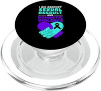Sono contro la violenza sessuale e la violenza domestica PopSockets PopGrip per MagSafe