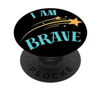 SONO CORAGGIOSO PRESENTE PER IL BRAVERY PopSockets PopGrip Adesivo